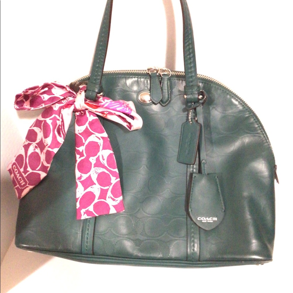 Beautiful Embossed Coach Leather Purse